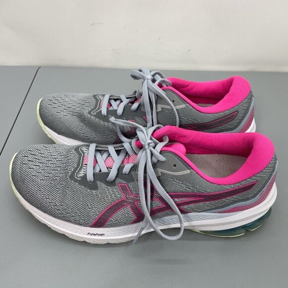 Asics GT 1000 11 Sneakers Shoes Running Athletic Gray Pink Womens 10 Unisex 42 - Picture 7 of 14